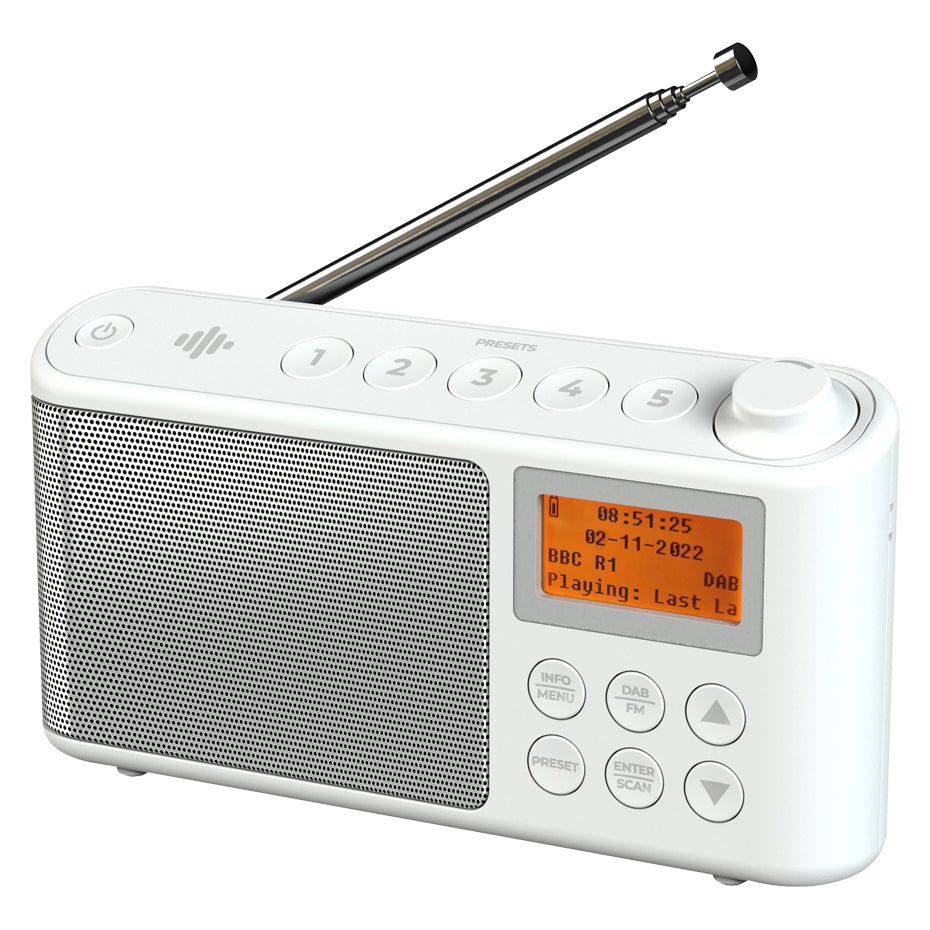ibox Airtime Radio Portatile Bluetooth Ricaricabile DAB/DAB Plus/FM Stereo  con Sveglia, RDS, Doppio Allarme Alimentato da Corrente Elettrica Radio  Digitale Terrestre da Casa, Cucina, Ufficio, Tavolo : : Elettronica
